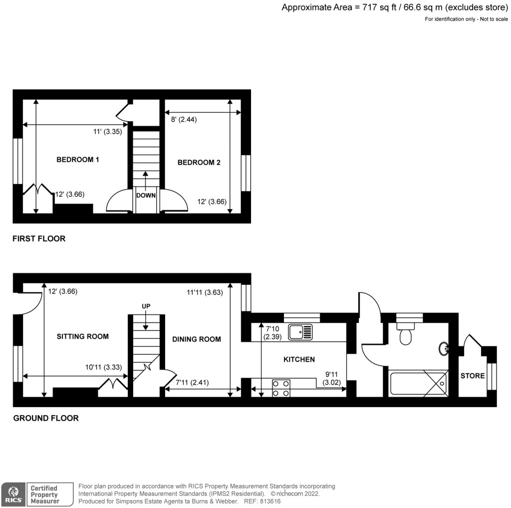 Floorplans For Kings Road, Farncombe, Godalming, GU7