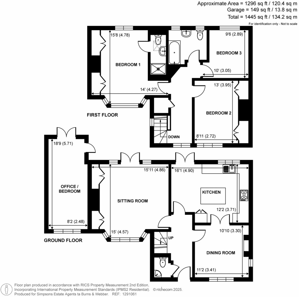 Floorplans For Wolseley Road, Godalming, GU7