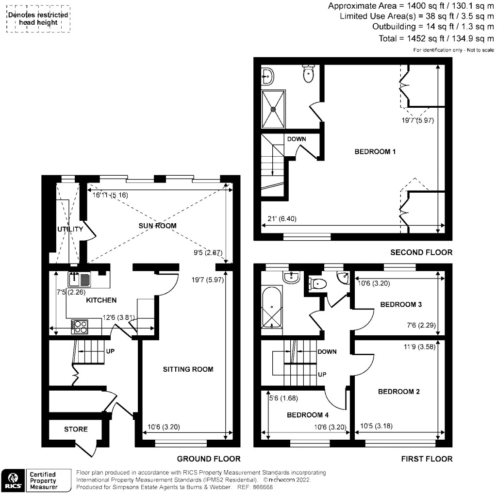 Floorplans For Stonepit Close, Godalming, GU7