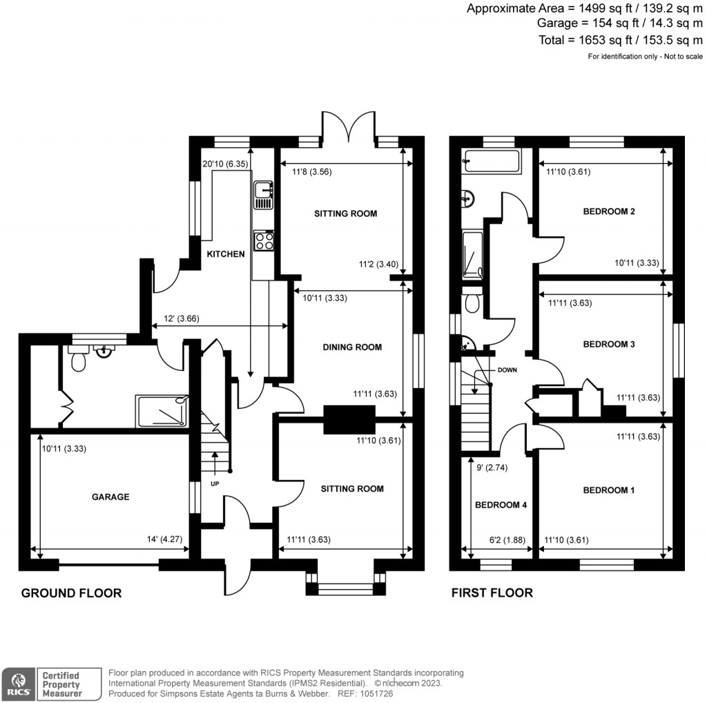 Floorplans For Woodside Road, Chiddingfold, GU8