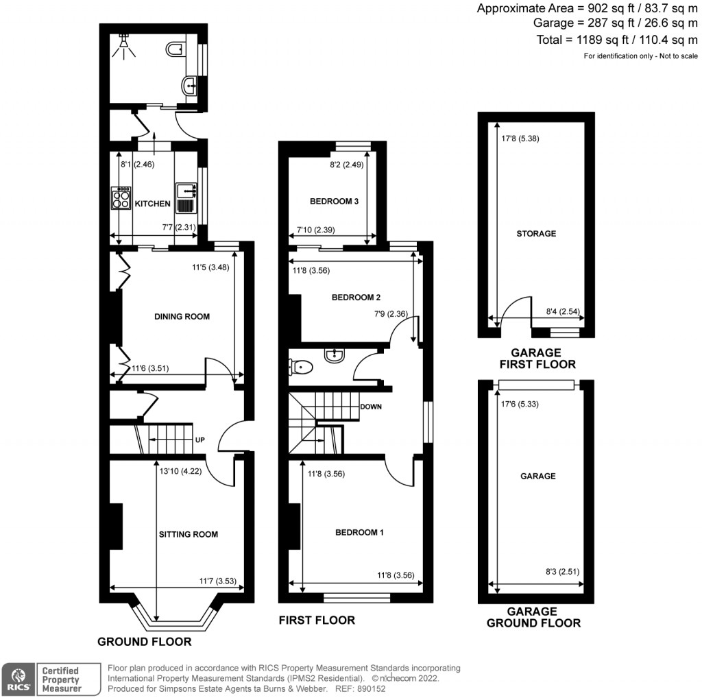 Floorplans For Town End Street, Godalming, GU7