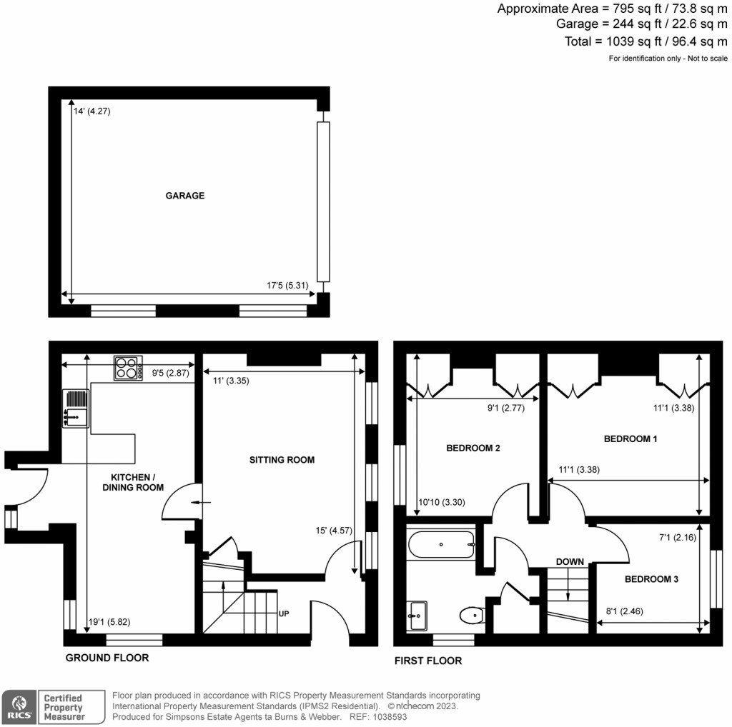 Floorplans For The Street, Puttenham, GU3