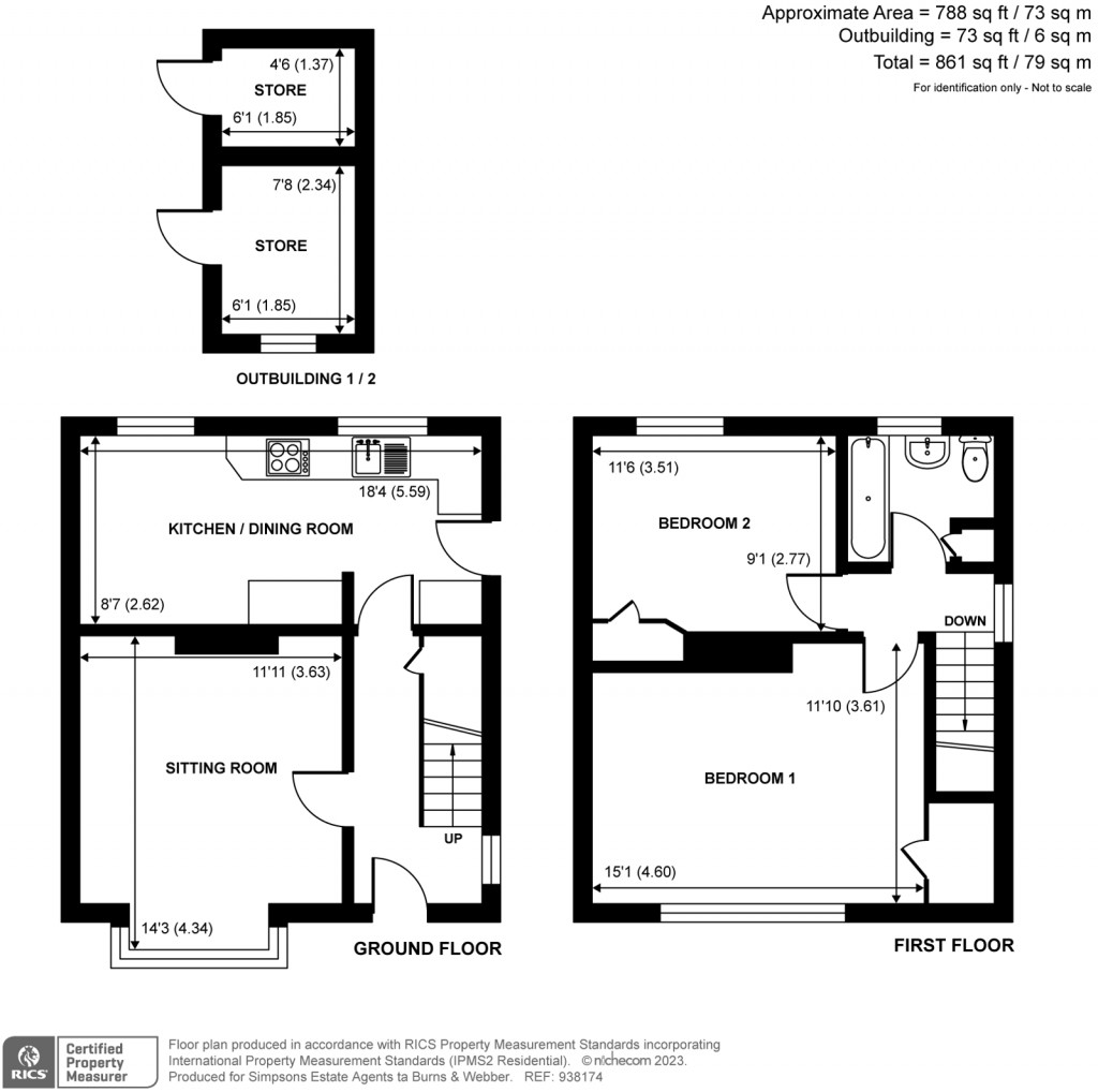 Floorplans For The Horseshoe, Godalming, GU7