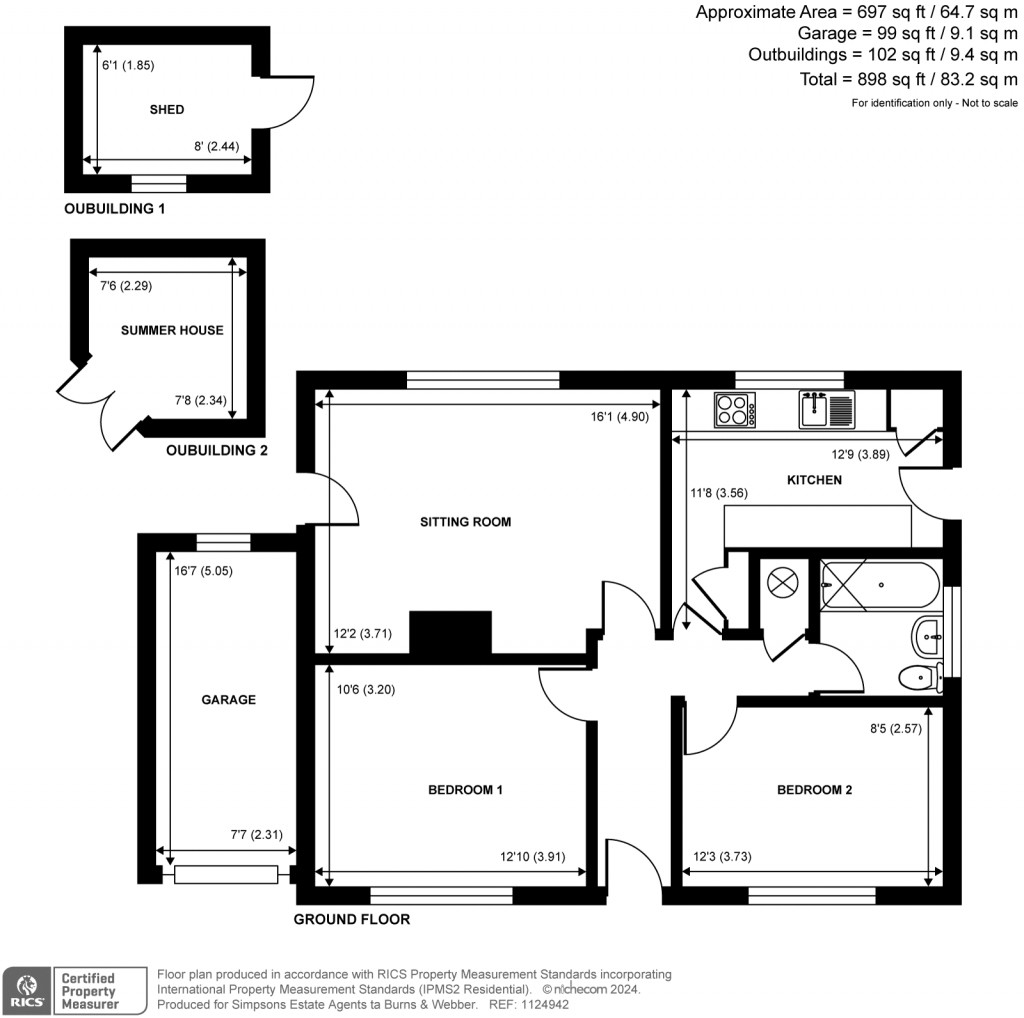 Floorplans For Merryacres, Witley, Godalming, GU8