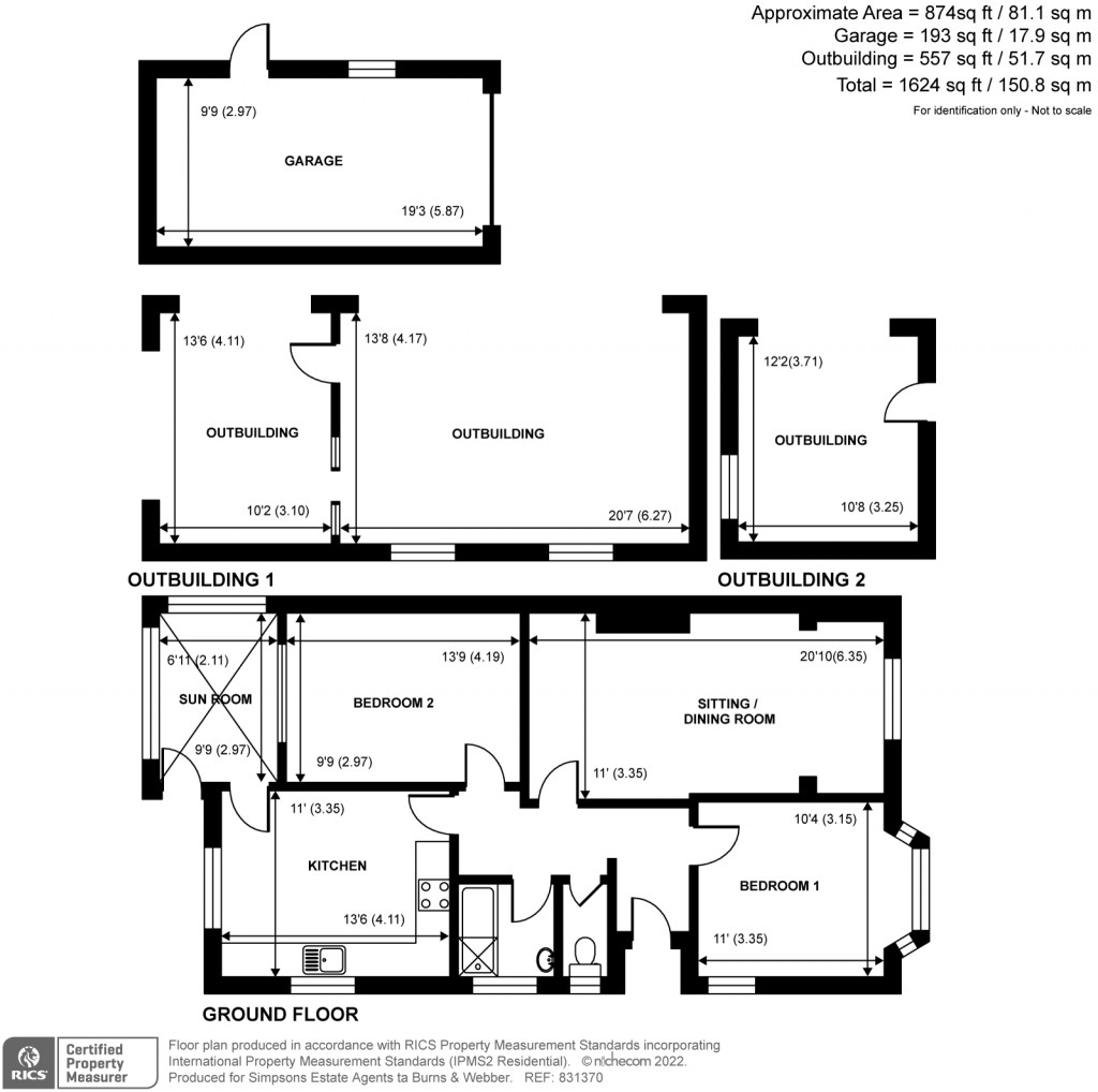 Floorplans For Hawthorn Road, Godalming, GU7