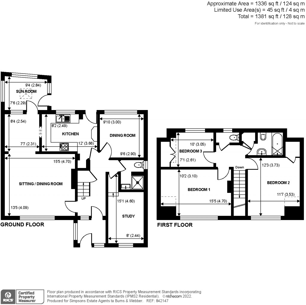 Floorplans For Cliffe Rise, Godalming, GU7