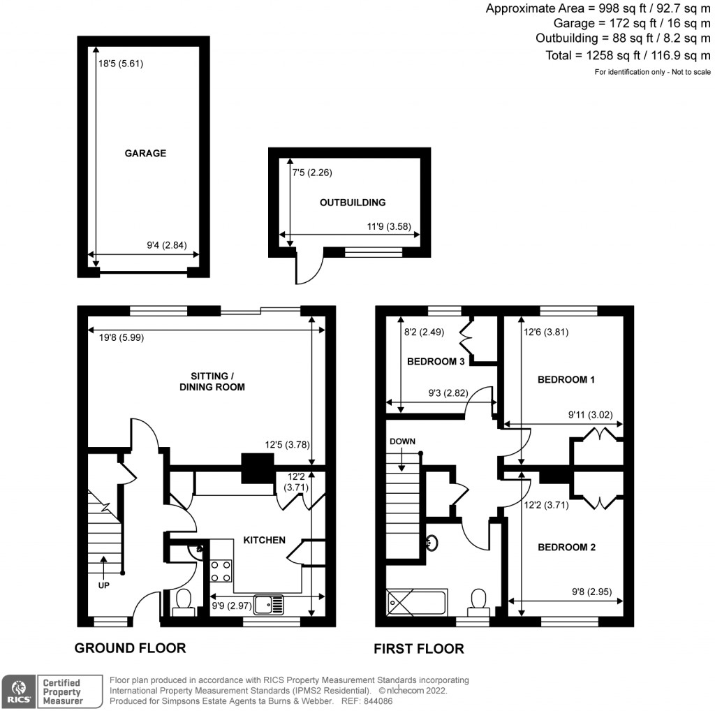 Floorplans For Upper Manor Road, Godalming, GU7