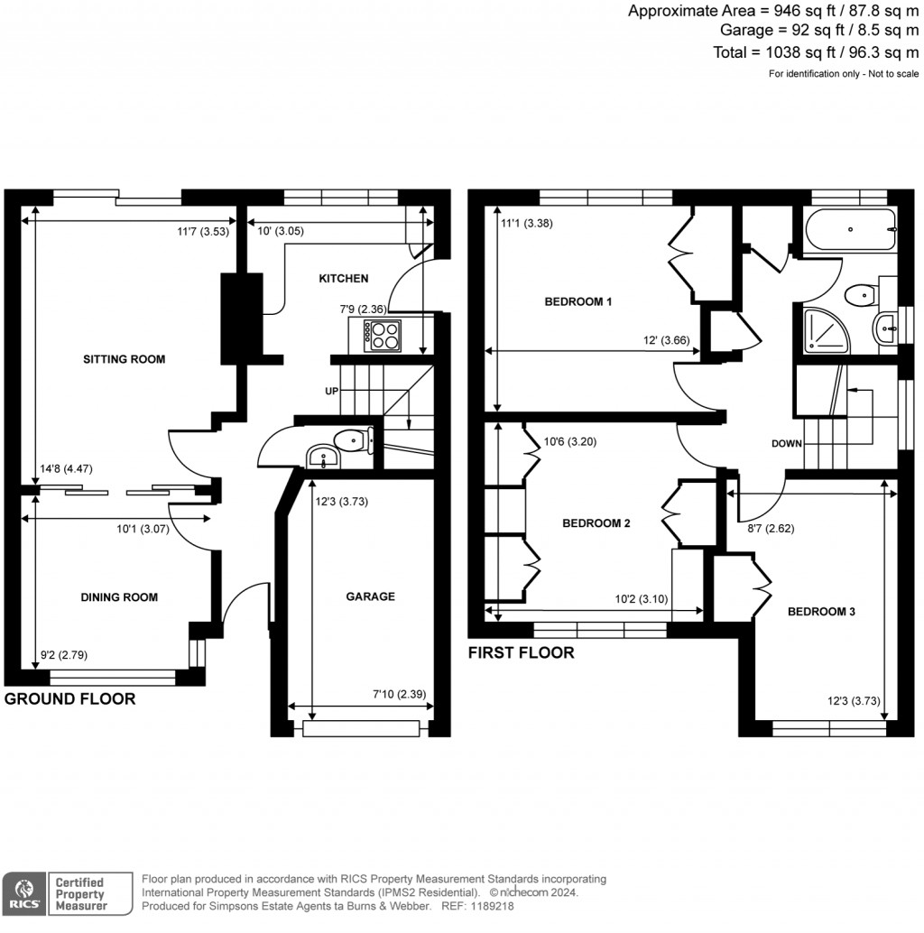 Floorplans For Long Gore, Farncombe, Godalming, GU7