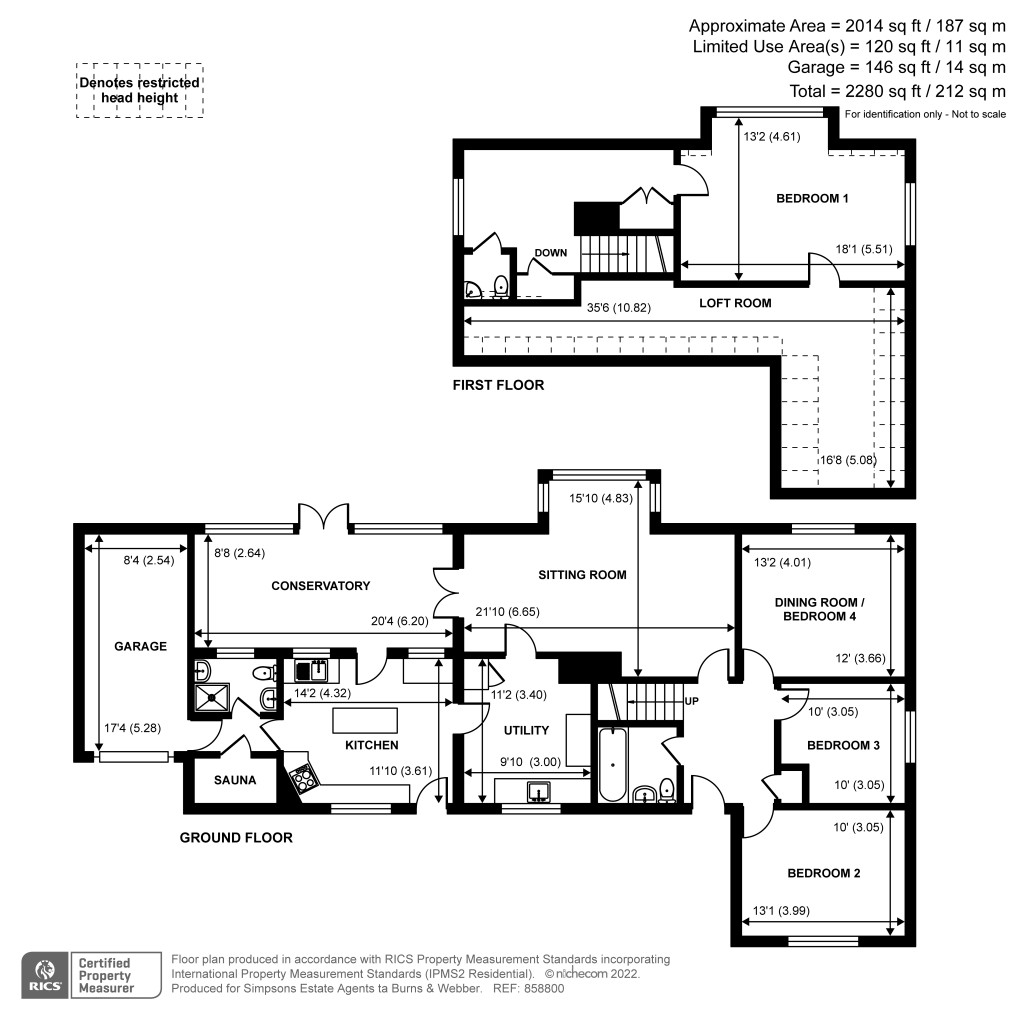 Floorplans For Dunsfold Road, Loxhill, GU8