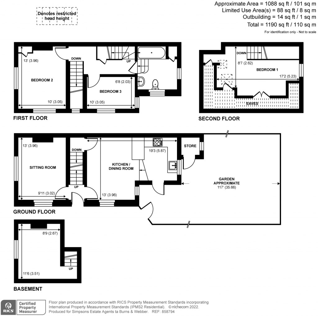Floorplans For Brighton Road, Godalming, GU7