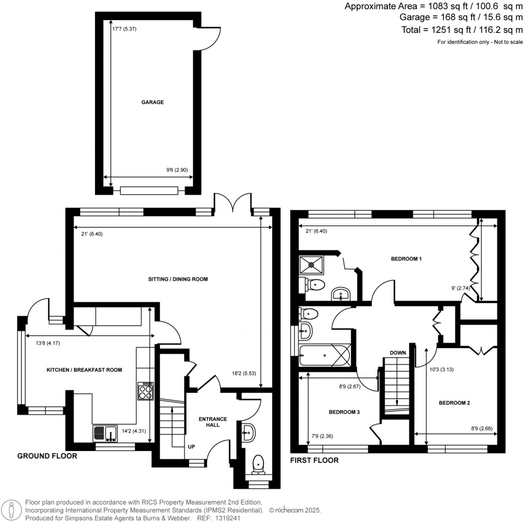 Floorplans For The Street, Hascombe, Godalming, Surrey