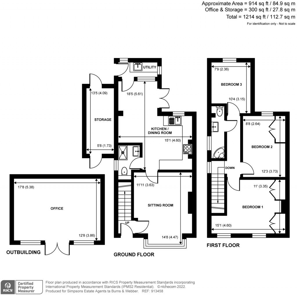 Floorplans For Cliffe Road, Godalming, GU7