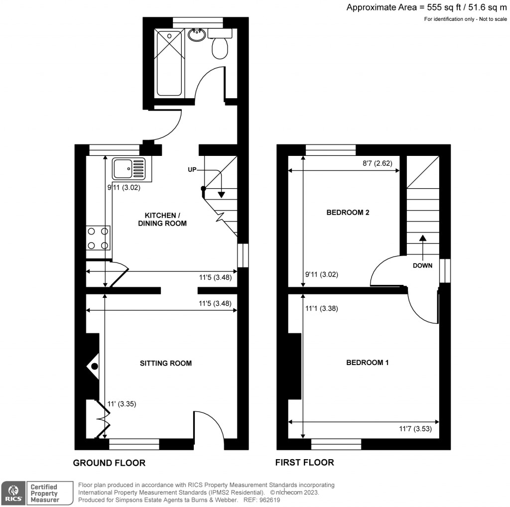 Floorplans For Kings Road, Farncombe, Godalming, GU7