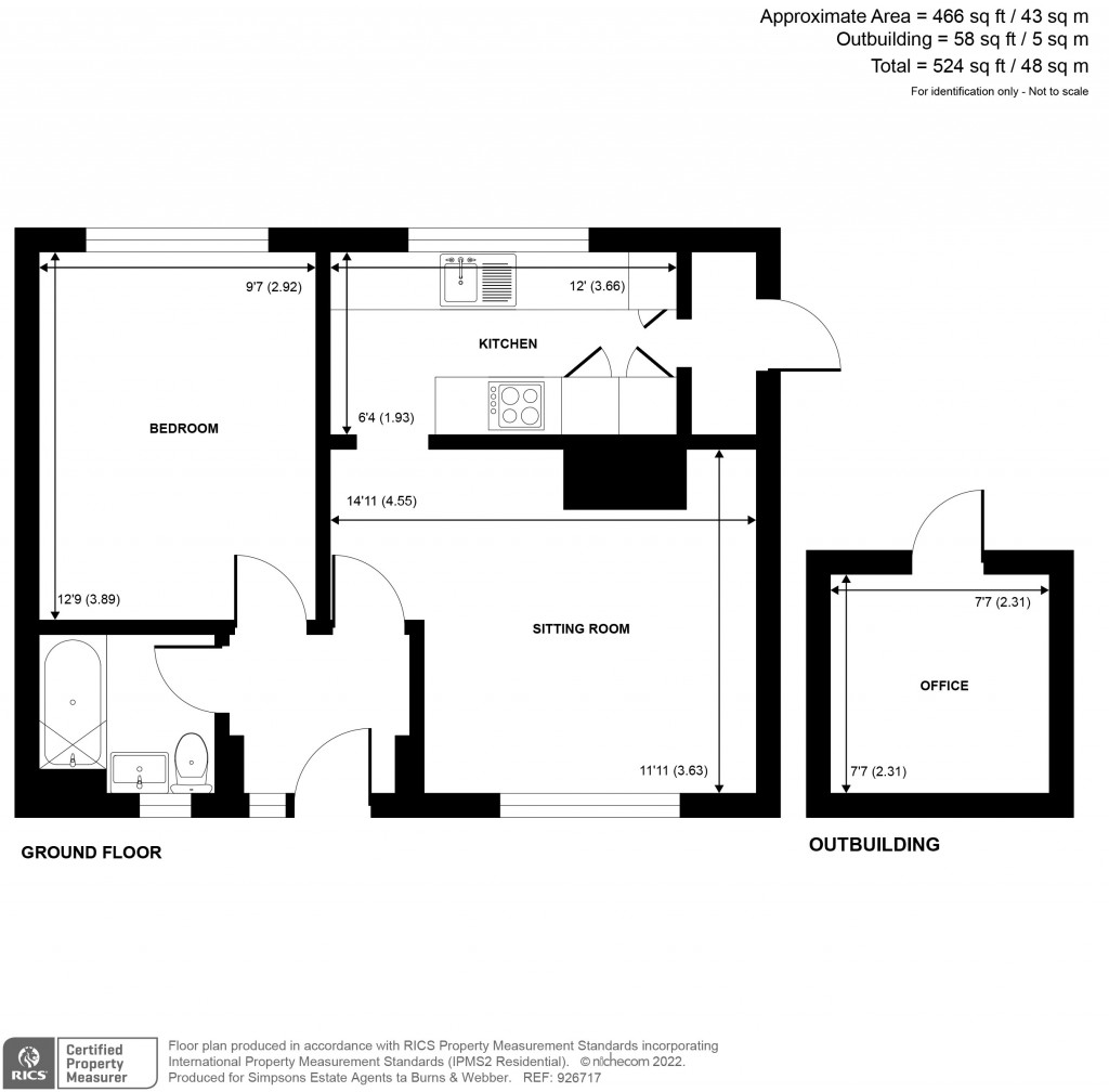 Floorplans For Chapel Lane, Milford, Godalming, GU8