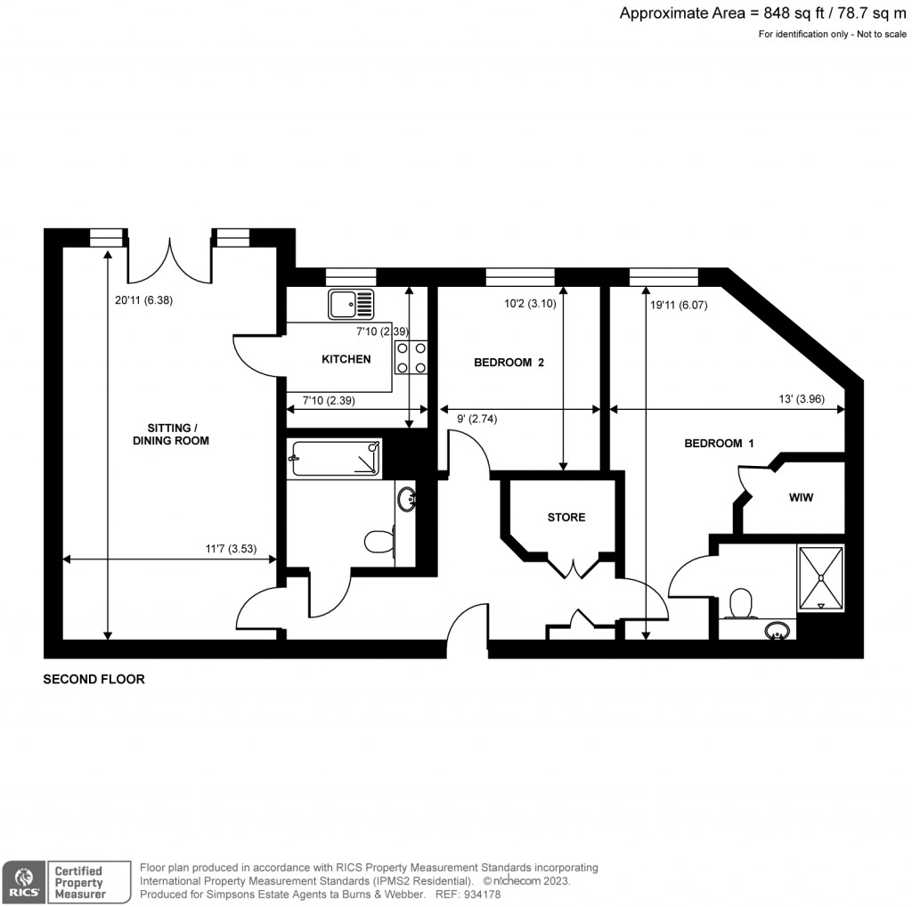 Floorplans For Caesars Place, Ockford Road, Godalming, GU7