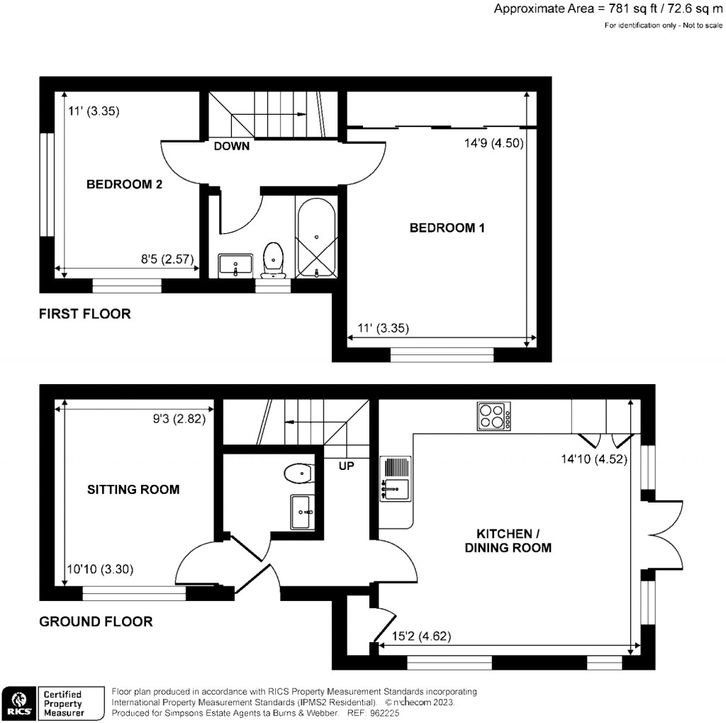 Floorplans For Bourne Road, Godalming, GU7