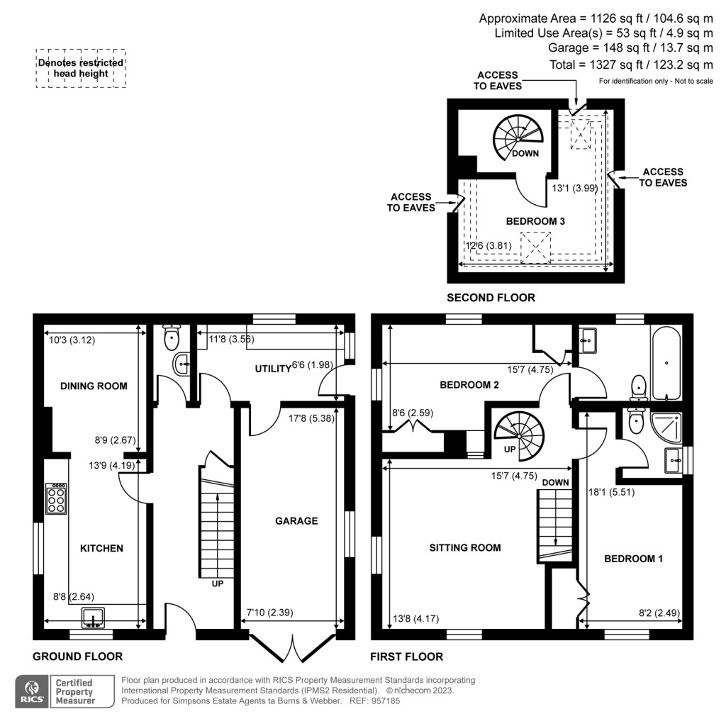 Floorplans For The Street, Hascombe, GU8