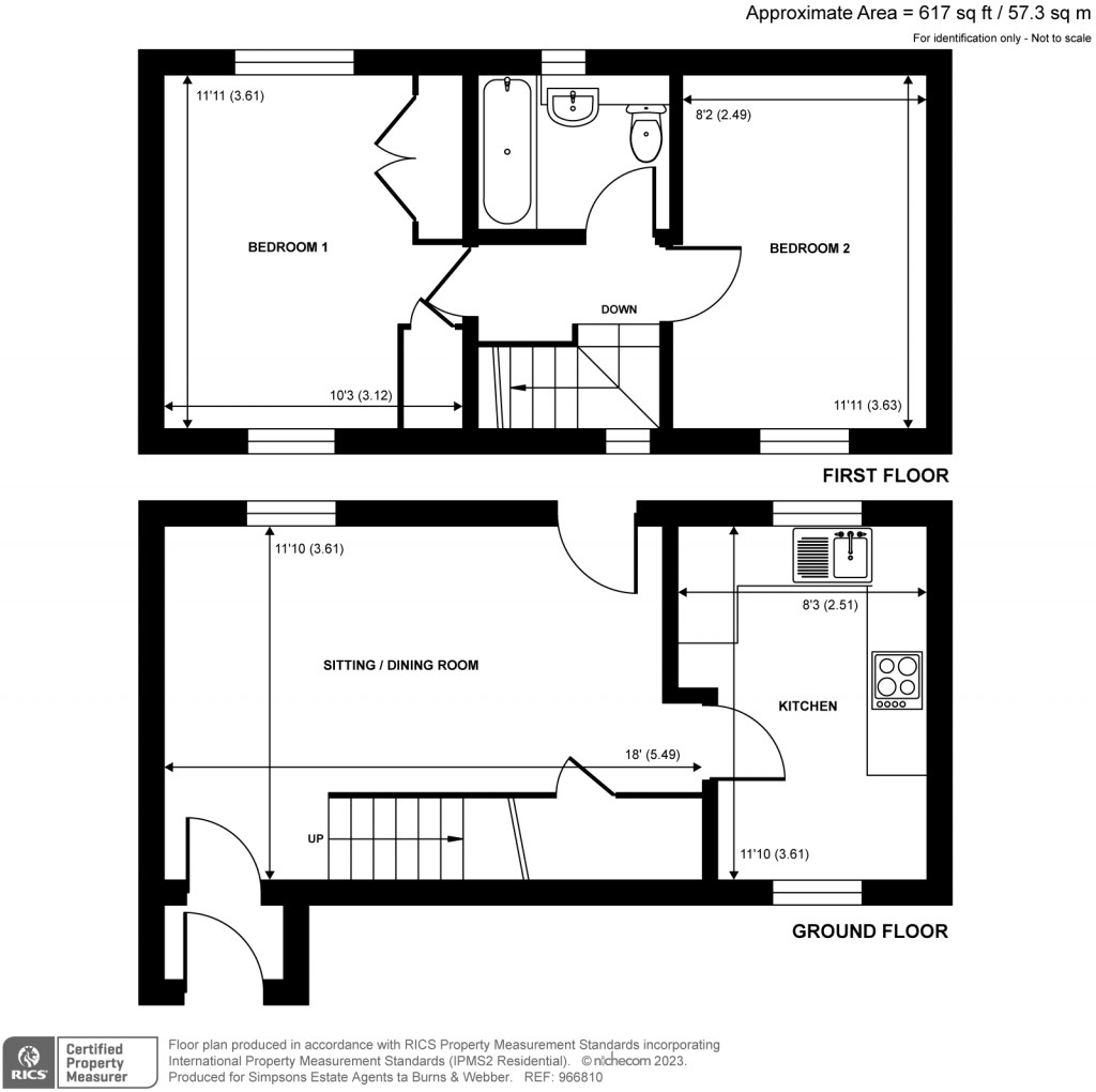 Floorplans For Lammas Close, Godalming, GU7