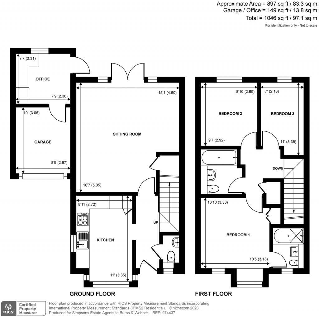 Floorplans For Tanners Mews, Godalming, GU7