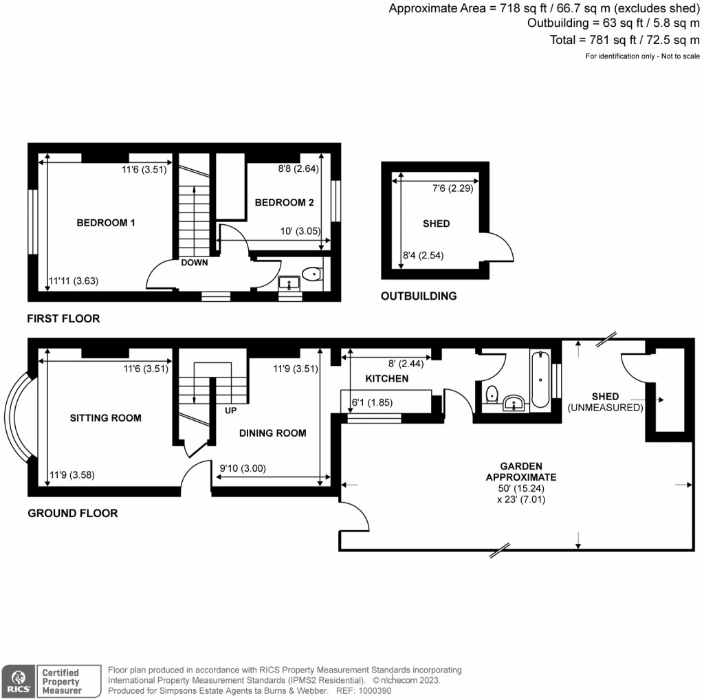 Floorplans For North Street, Farncombe, Godalming, GU7