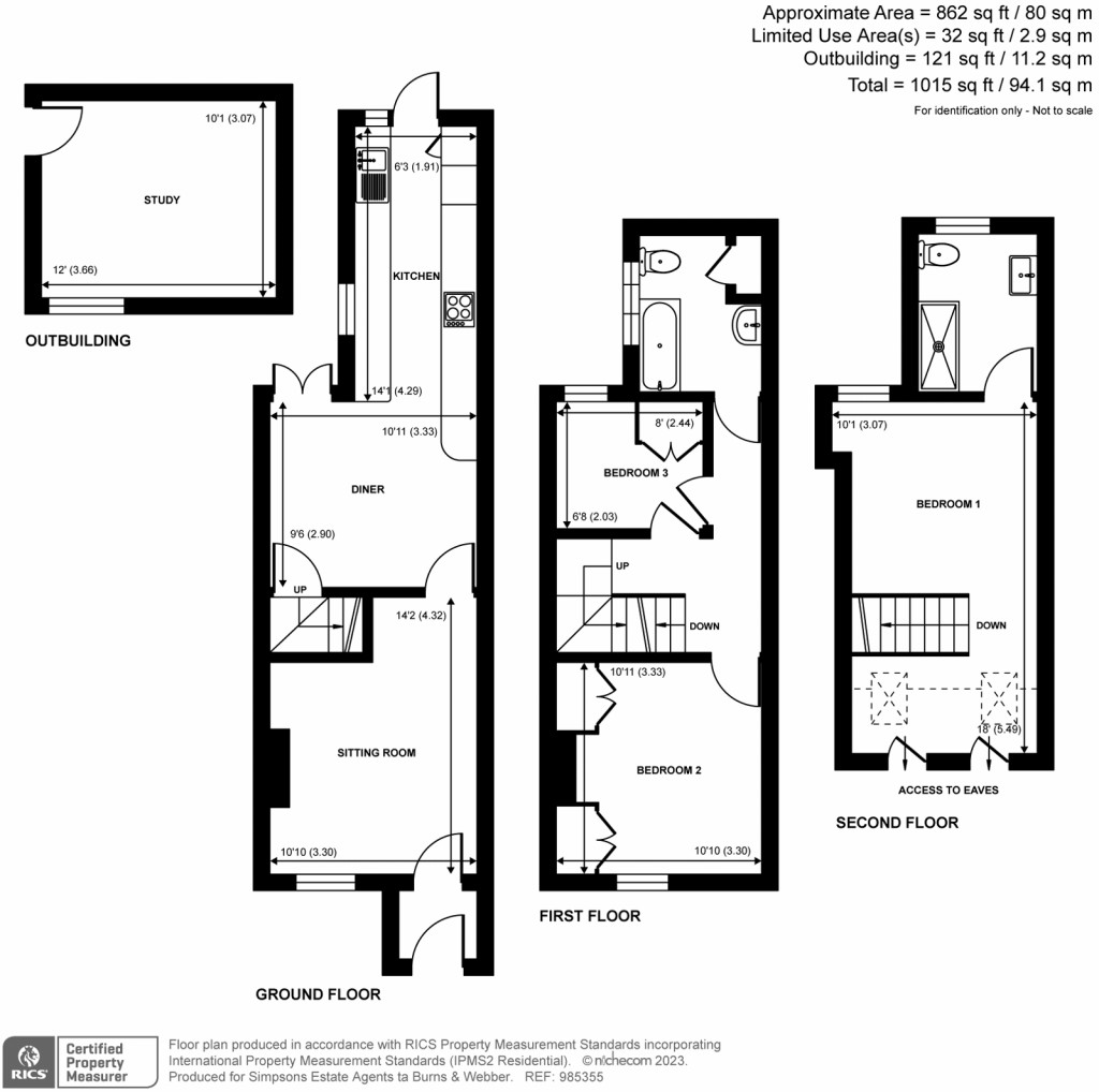 Floorplans For Eashing Lane, Godalming, GU7