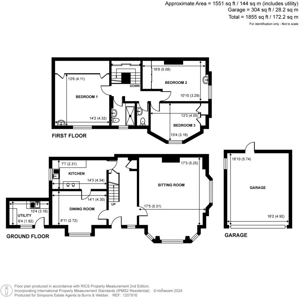 Floorplans For Burford Lea, Elstead, Surrey