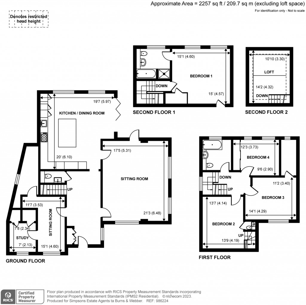 Floorplans For Oak Tree Road, Milford, GU8