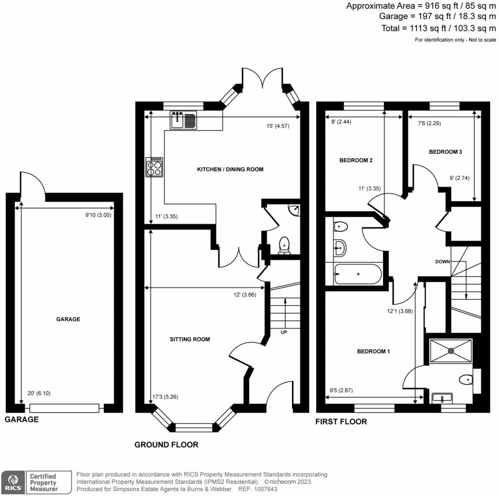 Floorplans For Greensand Place, Godalming, GU7