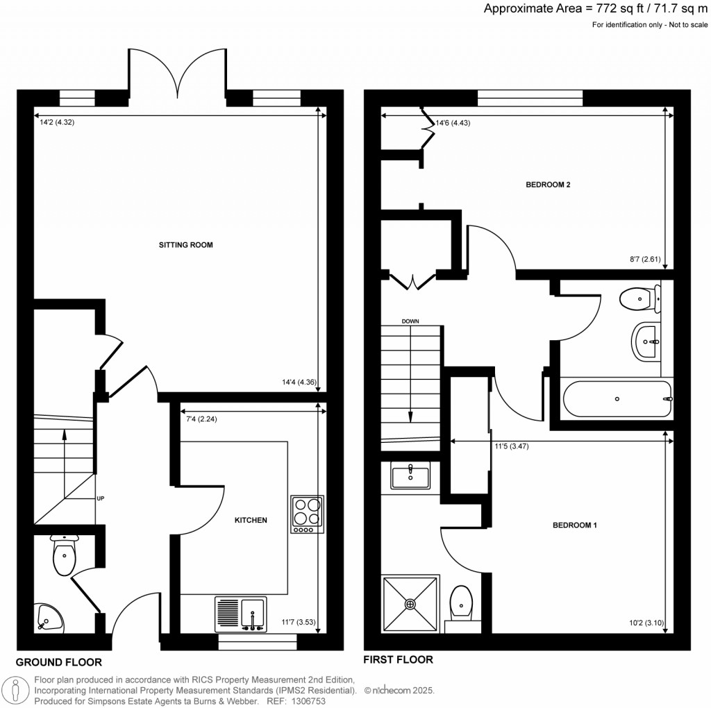 Floorplans For Greensand Place, Godalming, Surrey