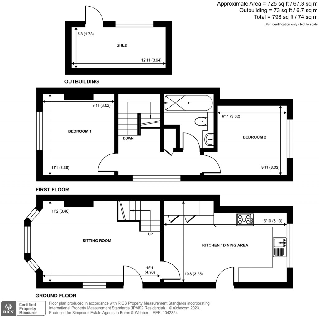 Floorplans For Lower Manor Road, Milford, Godalming, GU8