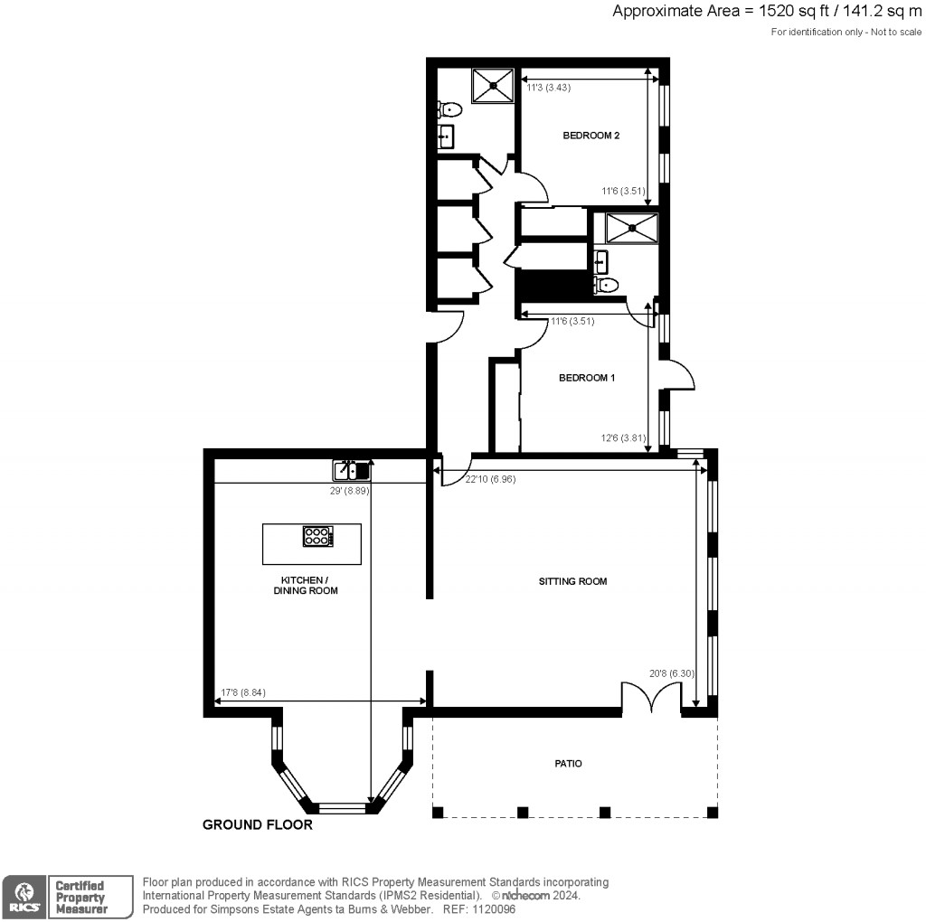 Floorplans For Hampton Manor, Huxley Close, Godalming, GU7