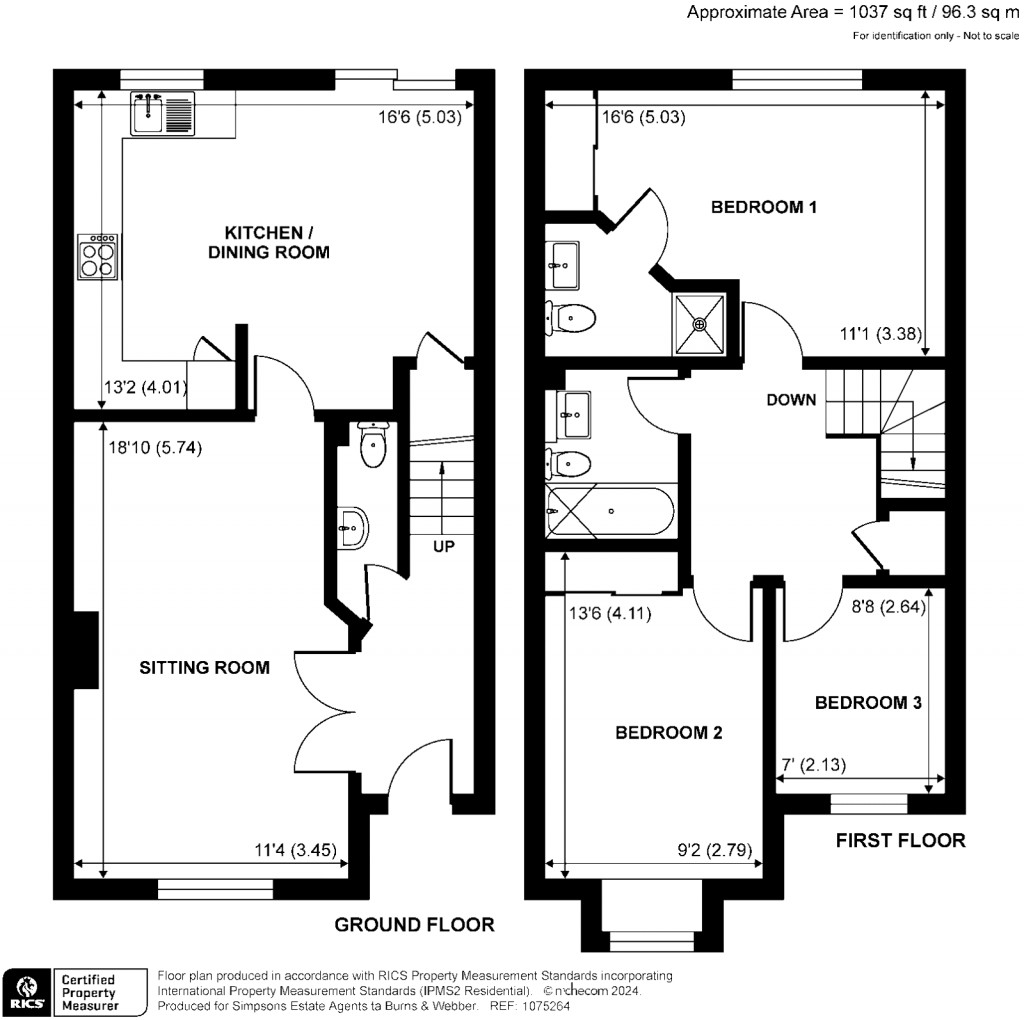 Floorplans For Farncombe Street, Godalming, GU7