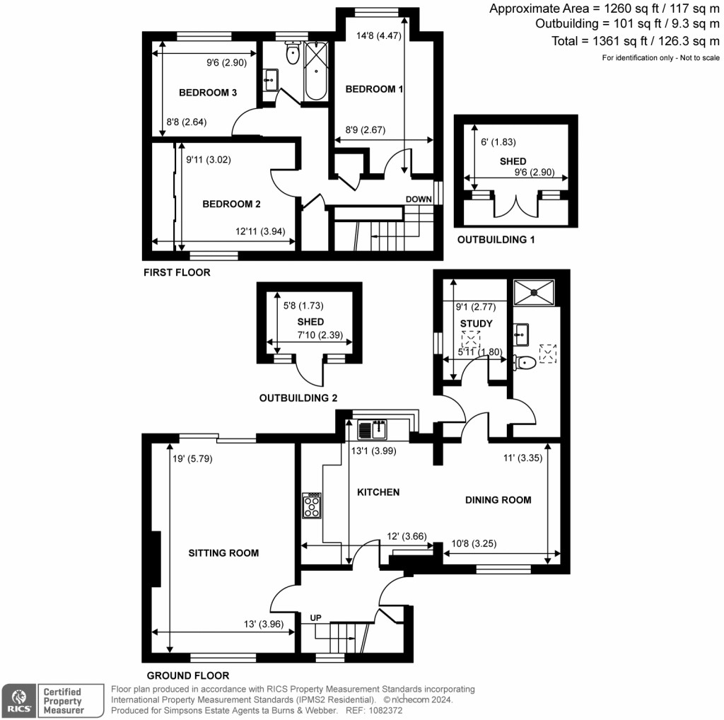 Floorplans For Cliffe Road, Godalming, GU7
