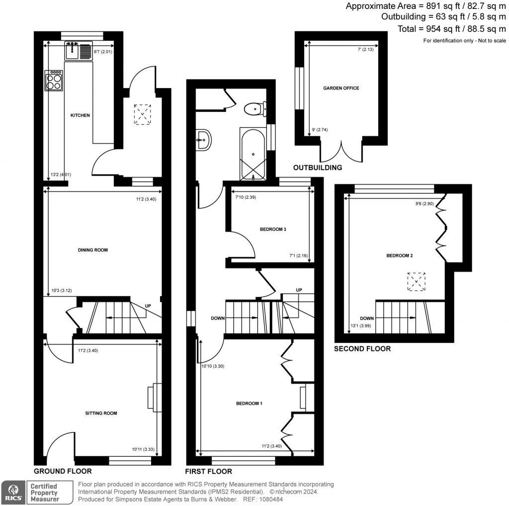 Floorplans For Eashing Lane, Godalming, GU7