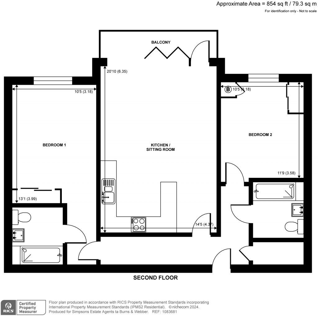 Floorplans For Weyview Gardens, Godalming, GU7