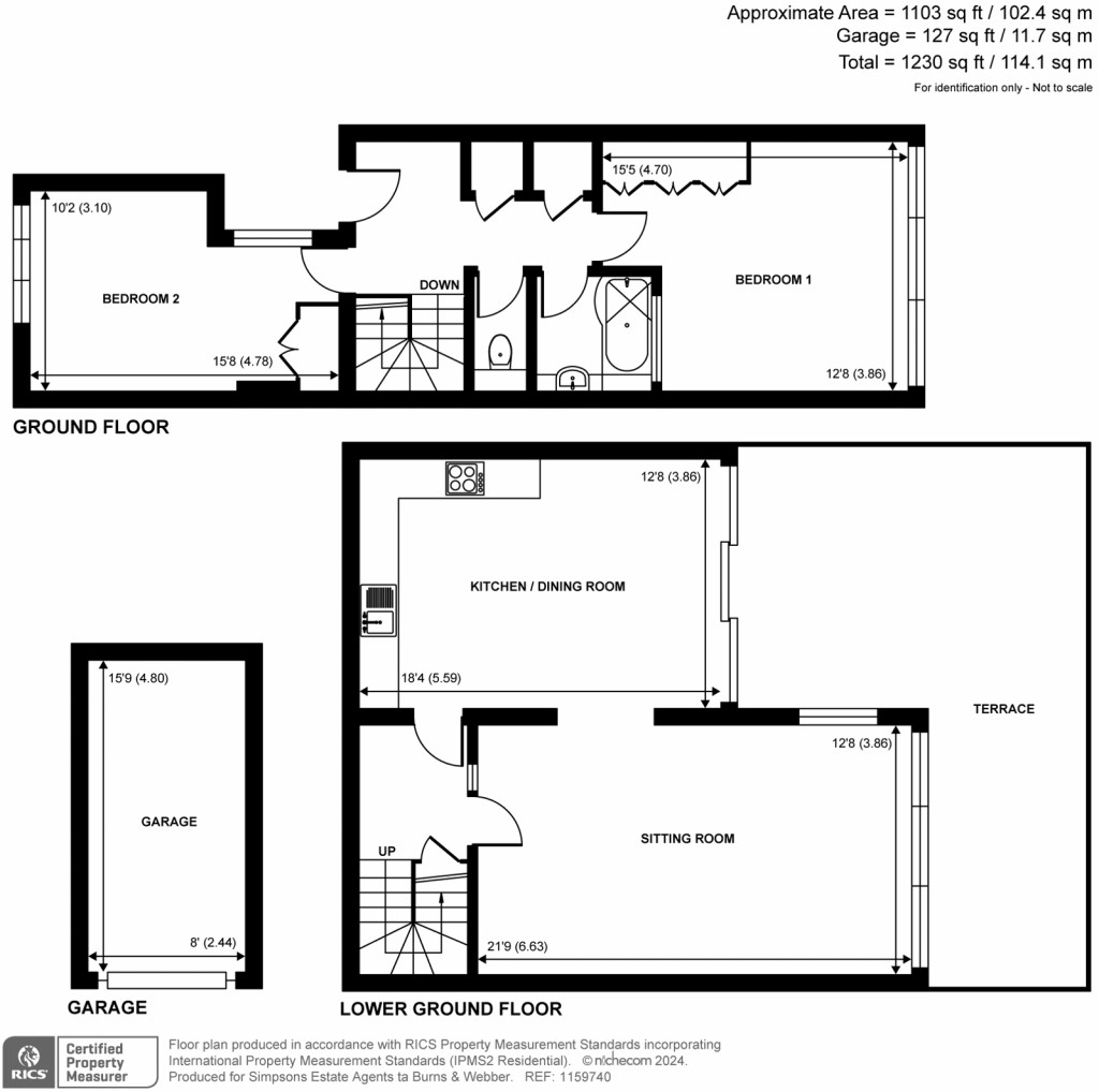 Floorplans For Frith Hill Road, Godalming, GU7