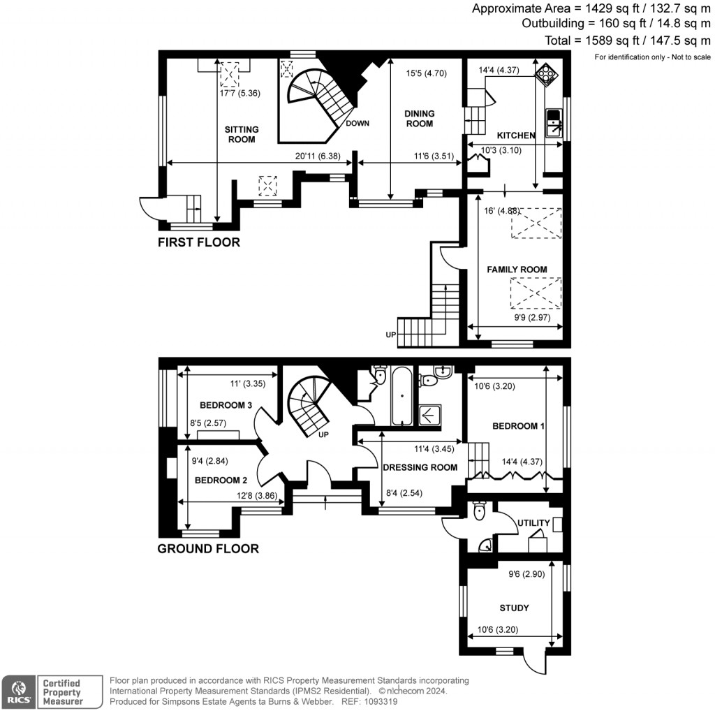 Floorplans For Fairhill, Charterhouse Road, Godalming, GU7