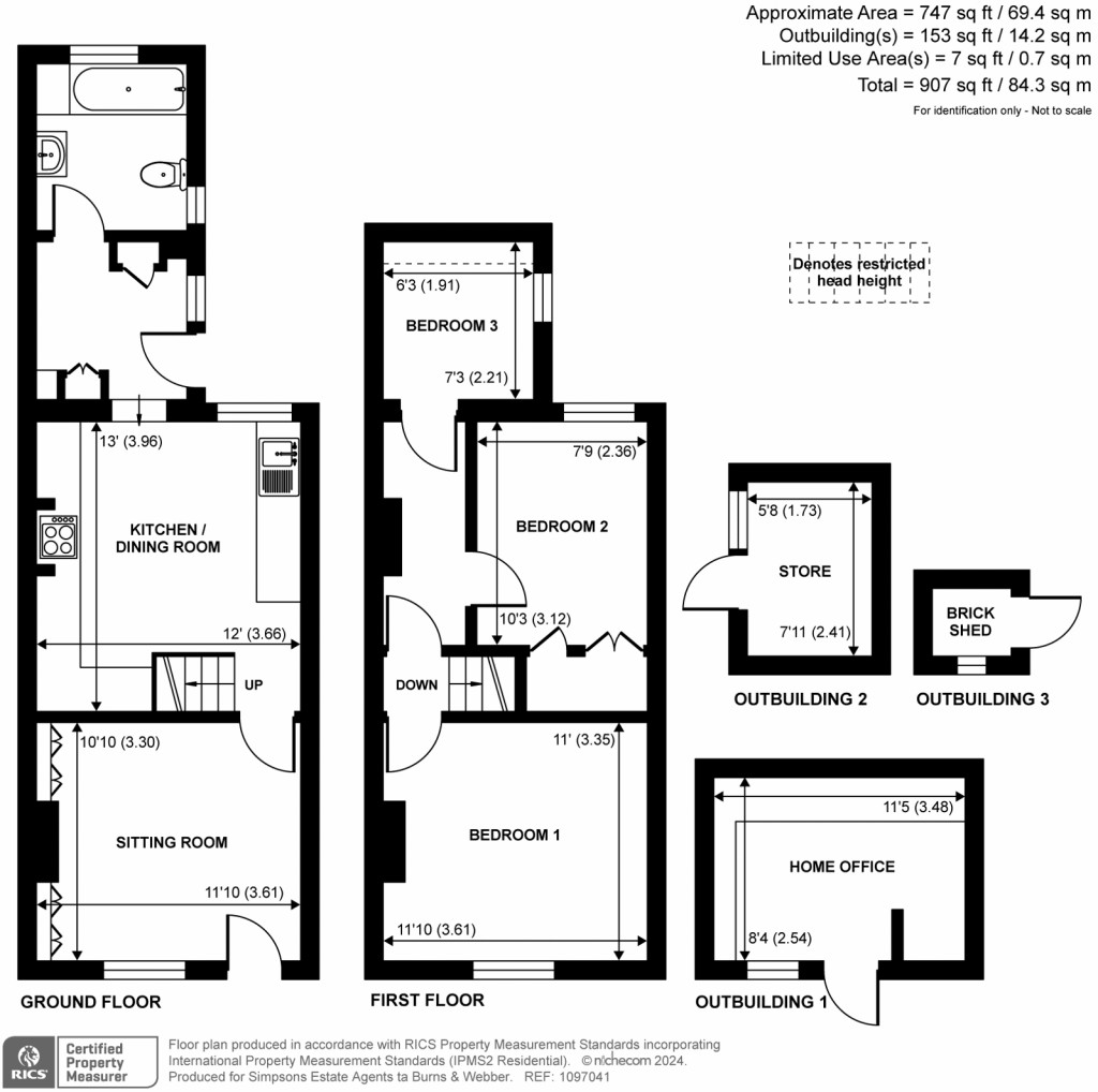 Floorplans For Lower Manor Road, Farncombe, Godalming, GU7