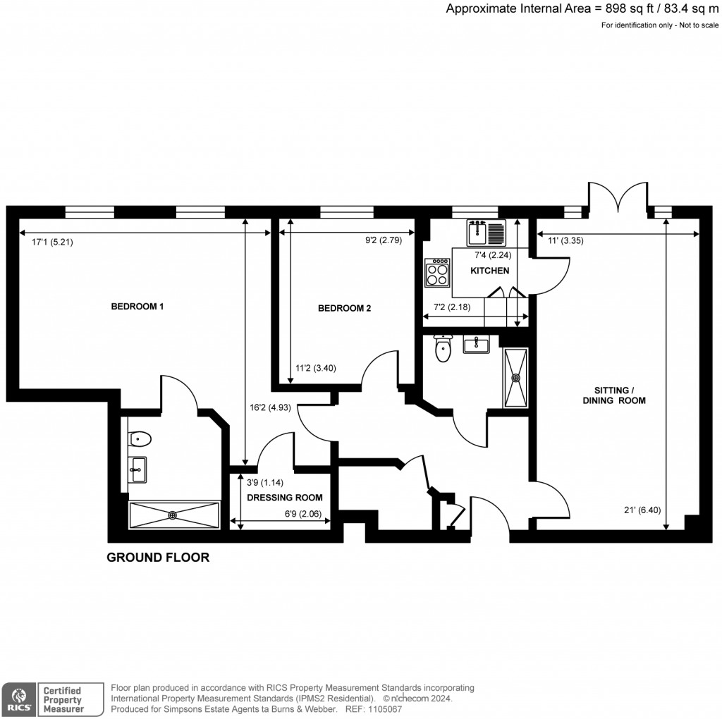 Floorplans For Caesars Place, Ockford Road, Godalming, GU7