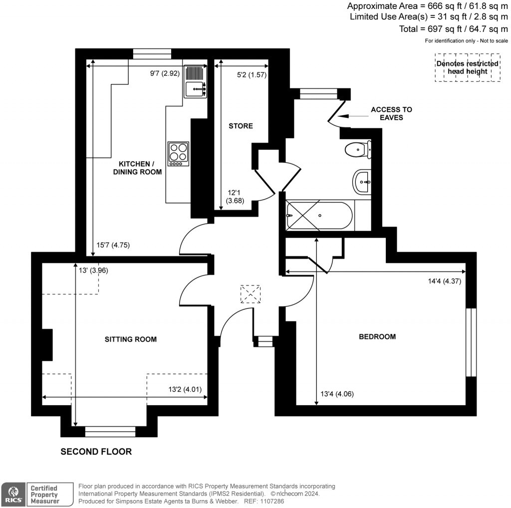 Floorplans For Ramsden Road, Godalming, GU7