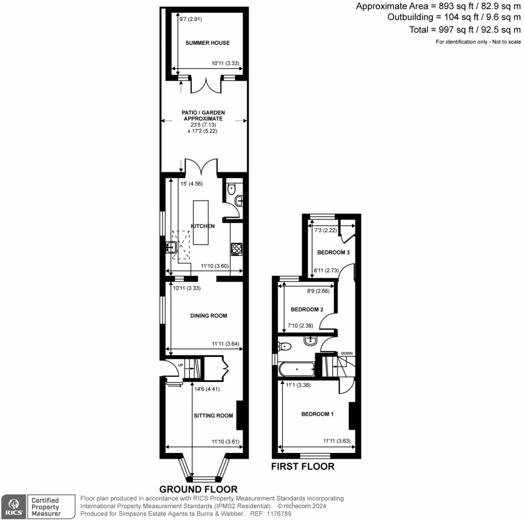 Floorplans For George Road, Farncombe, Godalming, GU7