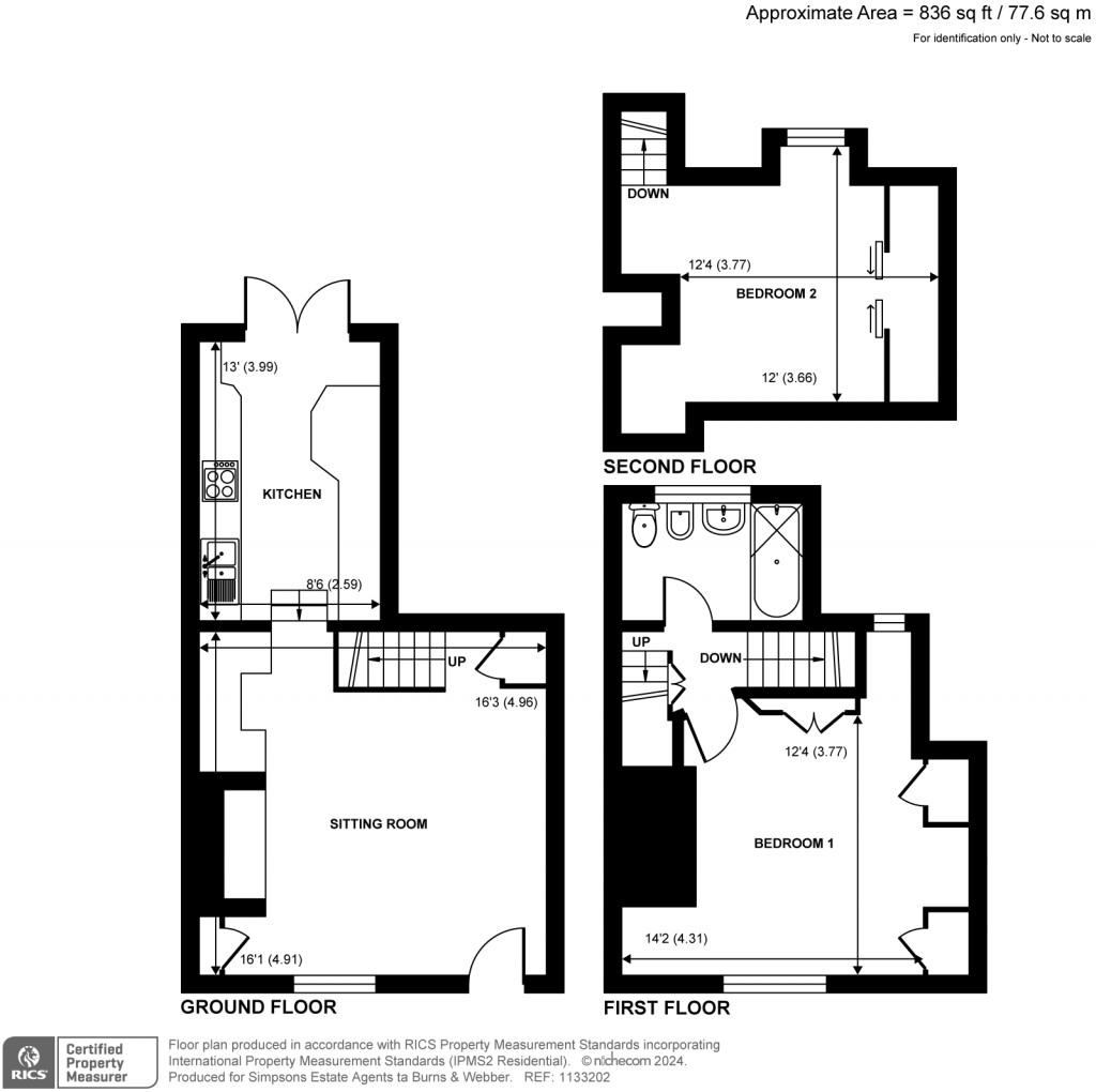 Floorplans For Ockford Road, Godalming, GU7