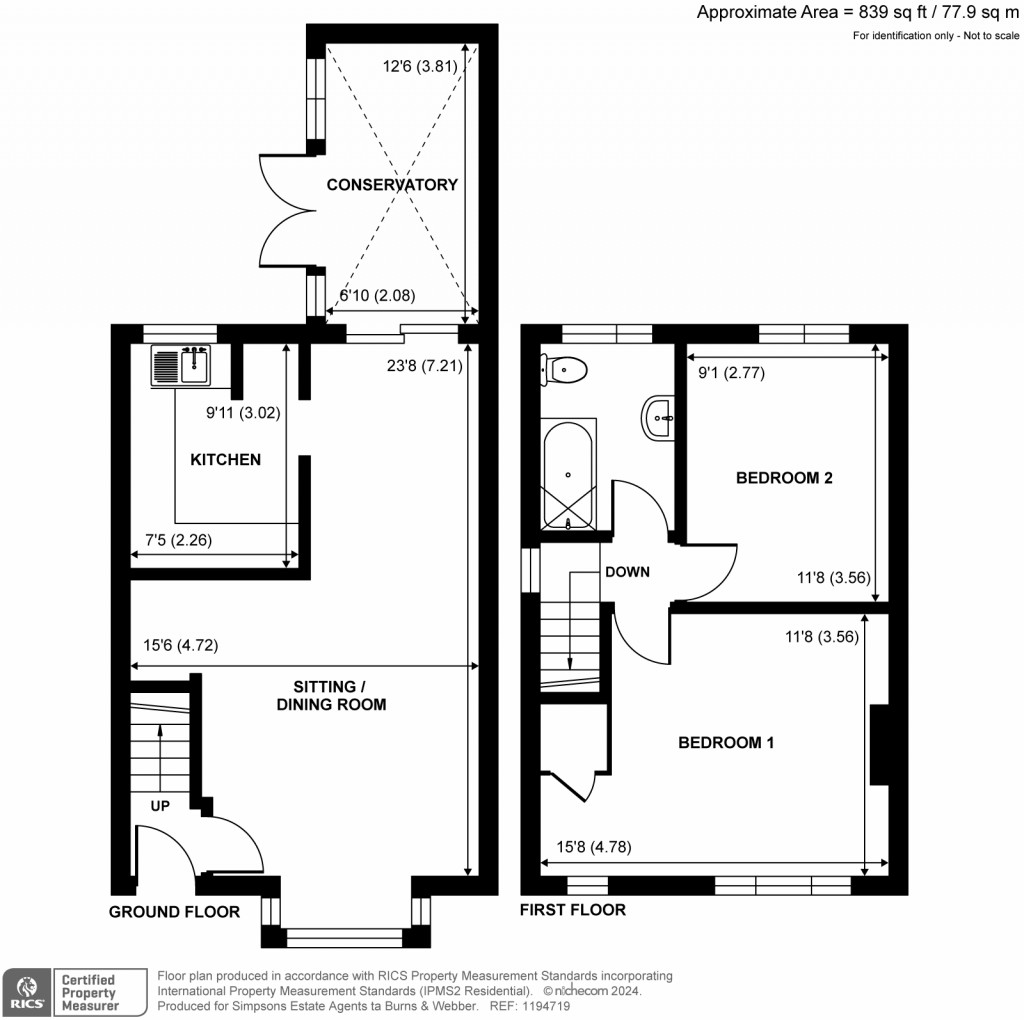 Floorplans For Cliffe Road, Godalming, GU7