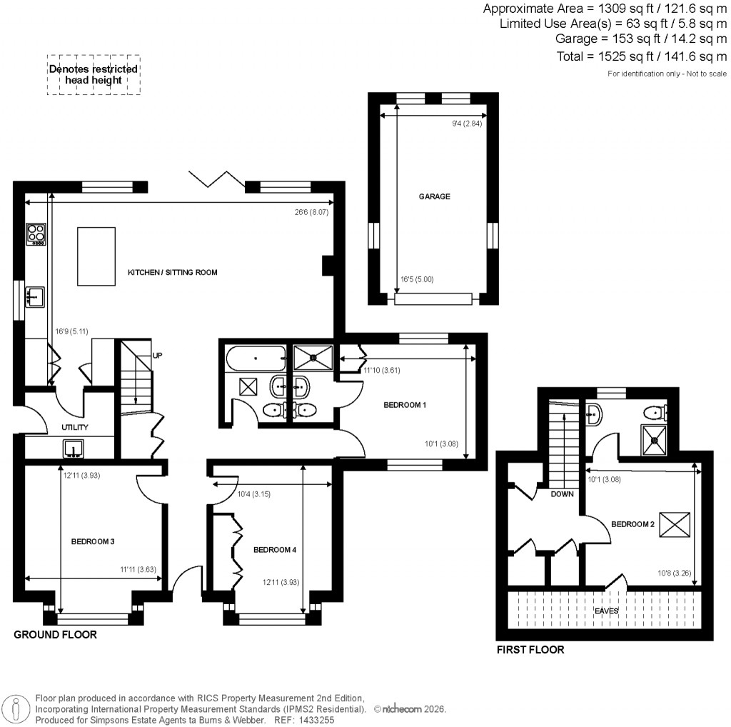 Floorplans For Mill Lane, Dunsfold, Surrey
