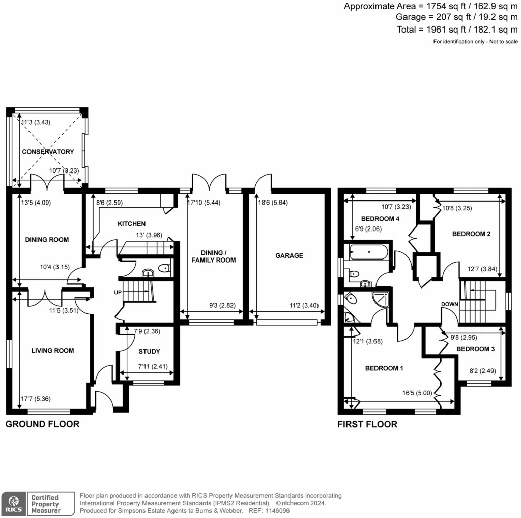 Floorplans For Windy Wood, Godalming, Surrey