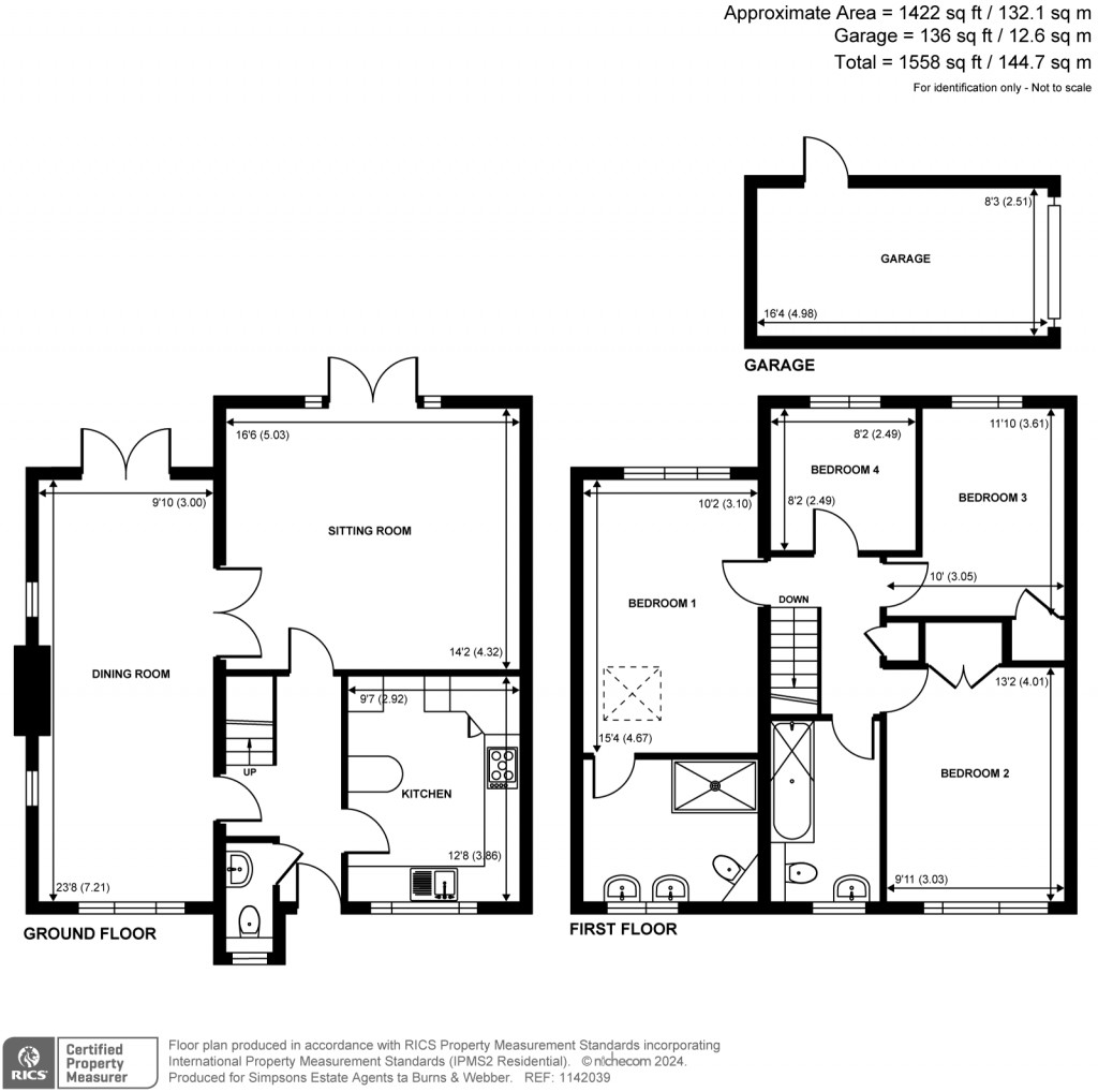 Floorplans For Pinckards, Chiddingfold, Godalming, GU8