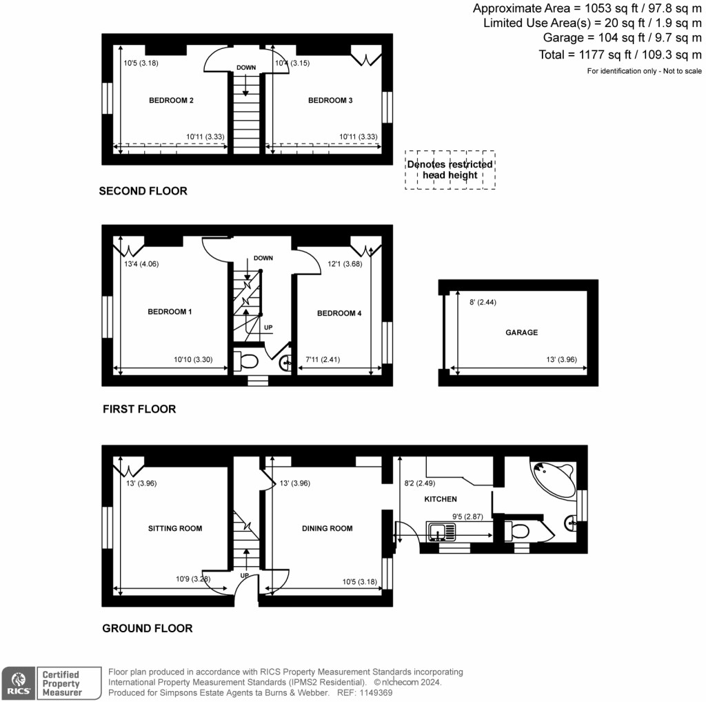 Floorplans For St. Johns Street, Farncombe, GU7