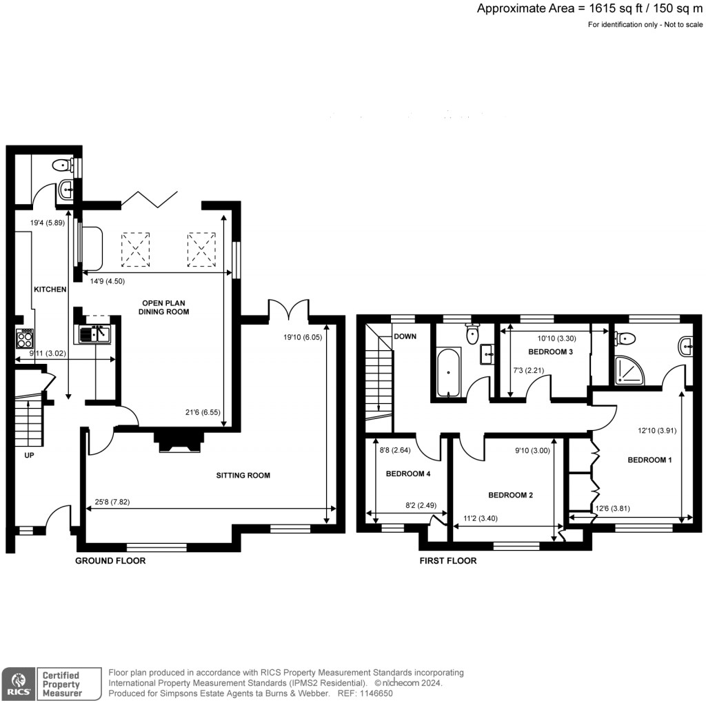 Floorplans For West Hill, Elstead, GU8