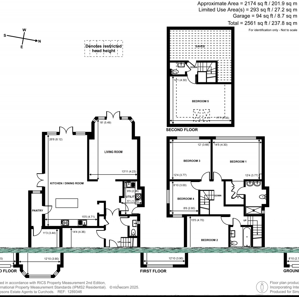 Floorplans For Hillcrest Gardens, Hinchley Wood, Esher, KT10