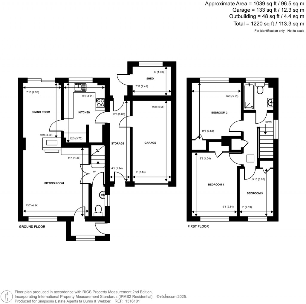 Floorplans For South Hill, Godalming, Surrey